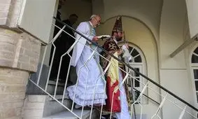 آئین عشای ربانی در کلیسای وانک اصفهان +تصاویر