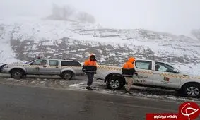 بارش برف و کولاک در لرستان سبب اختلال در تردد جاده‌ای می‌شود