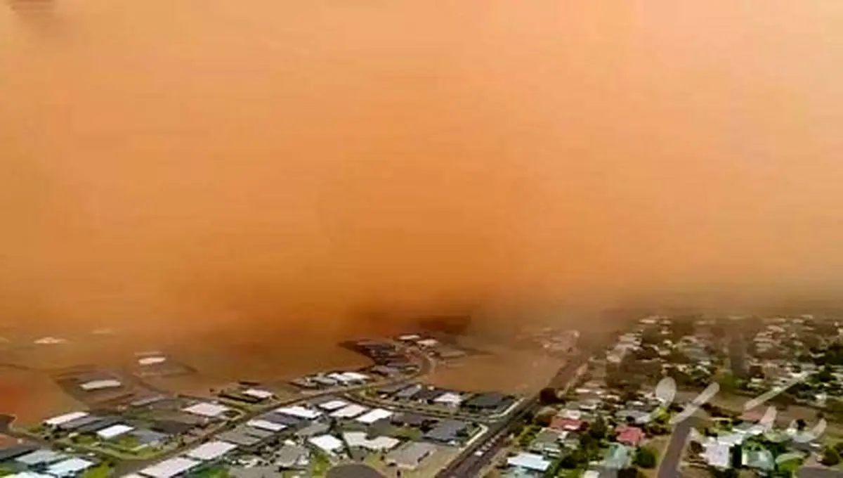 لحظه وقوع طوفان شن در استرالیا