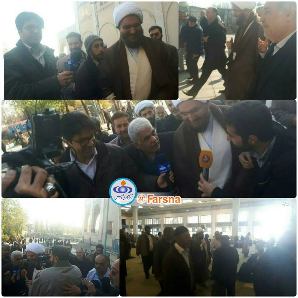 ویدئو/ورود بدون محافظ و تشریفات حجت‌الاسلام حاج علی اکبری، امام جمعه جدید تهران به مصلی