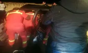 یک کشته و چهار مصدوم در تصادف ۴۰۵ و کامیونت