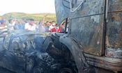 تجاوز به چپ کامیون در دره شهر ۴ کشته برجای گذاشت/ عکس