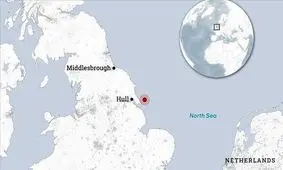 برخورد نفتکش و کشتی باری در دریای شمال

