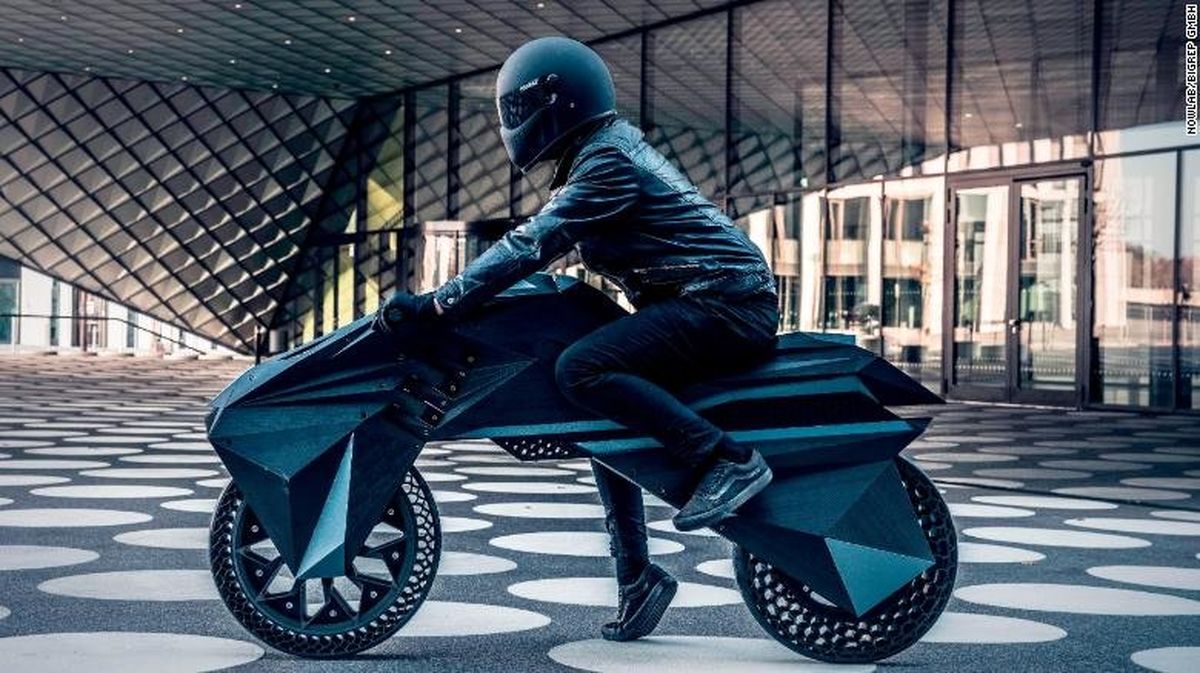 رونمایی از موتورسیکلتی که تمام اجزای آن با چاپگر سه‌بعدی ساخته‌شده
