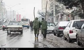 هوا در دماوند برفی می‌شود