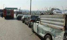 تصادف زنجیره‌ای در جاده خاوران