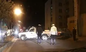 تصادف زنجیره ای در بلوار نهضت سمنان