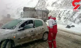 هشدار جدی / جاده چالوس برفی و لغزنده است + عکس