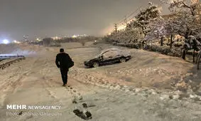 بارش برف سنگین در شهرستان هشترود/ رانندگان احتیاط کنند