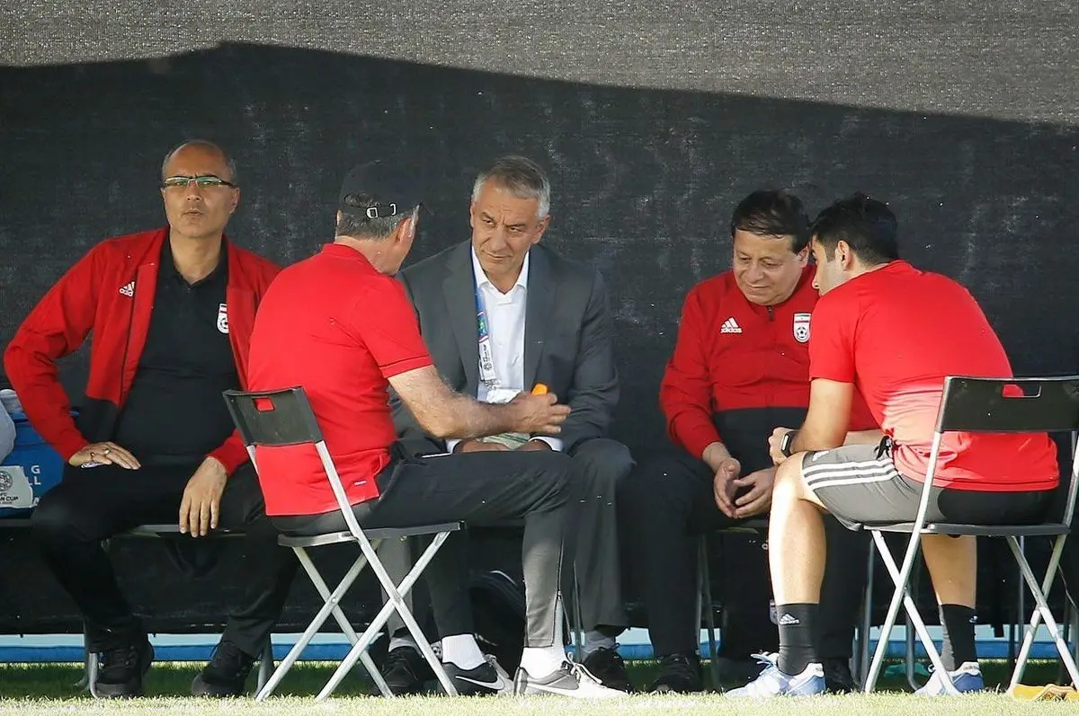 جلسه ویژه کی‌روش با ساکت و نایب رئیس AFC در تمرین تیم ملی