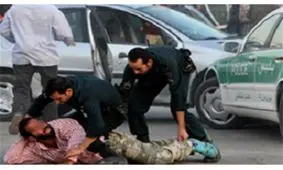 فیلم واقعی از صحنه دستگیری 2 مرد وحشت آور در تهران