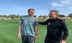 مانوئل نویر در تمرین پرسپولیس
