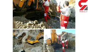 ریزش معدن جان راننده بیل مکانیکی را در زنجان گرفت + عکس