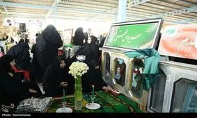 اشک نرگس‌ها بر مزار شهدای عملیات کربلای ۵ به روایت تصویر