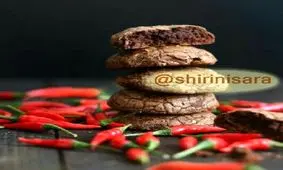 شیرینی فلفلی شکلاتی