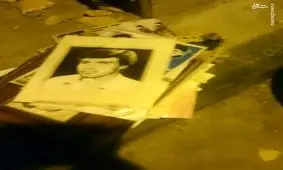 هتک حرمت تصاویر شهدا در چیذر+عکس