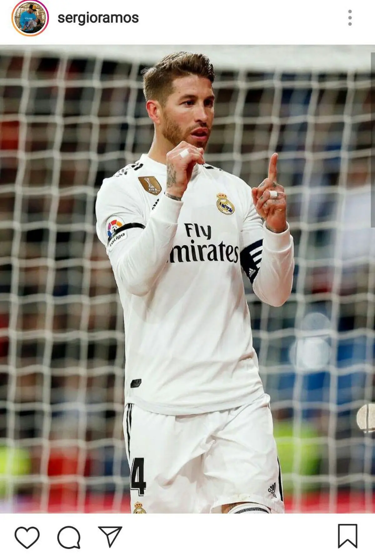 پیام ویژه راموس بعد از رکوردشکنی