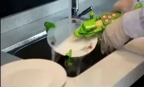 دستگاهی جالب برای شستن ظروف