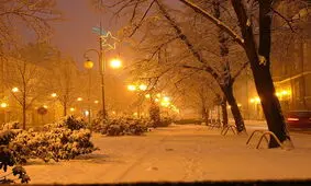 بارش برف در کوهرنگ/فیلم