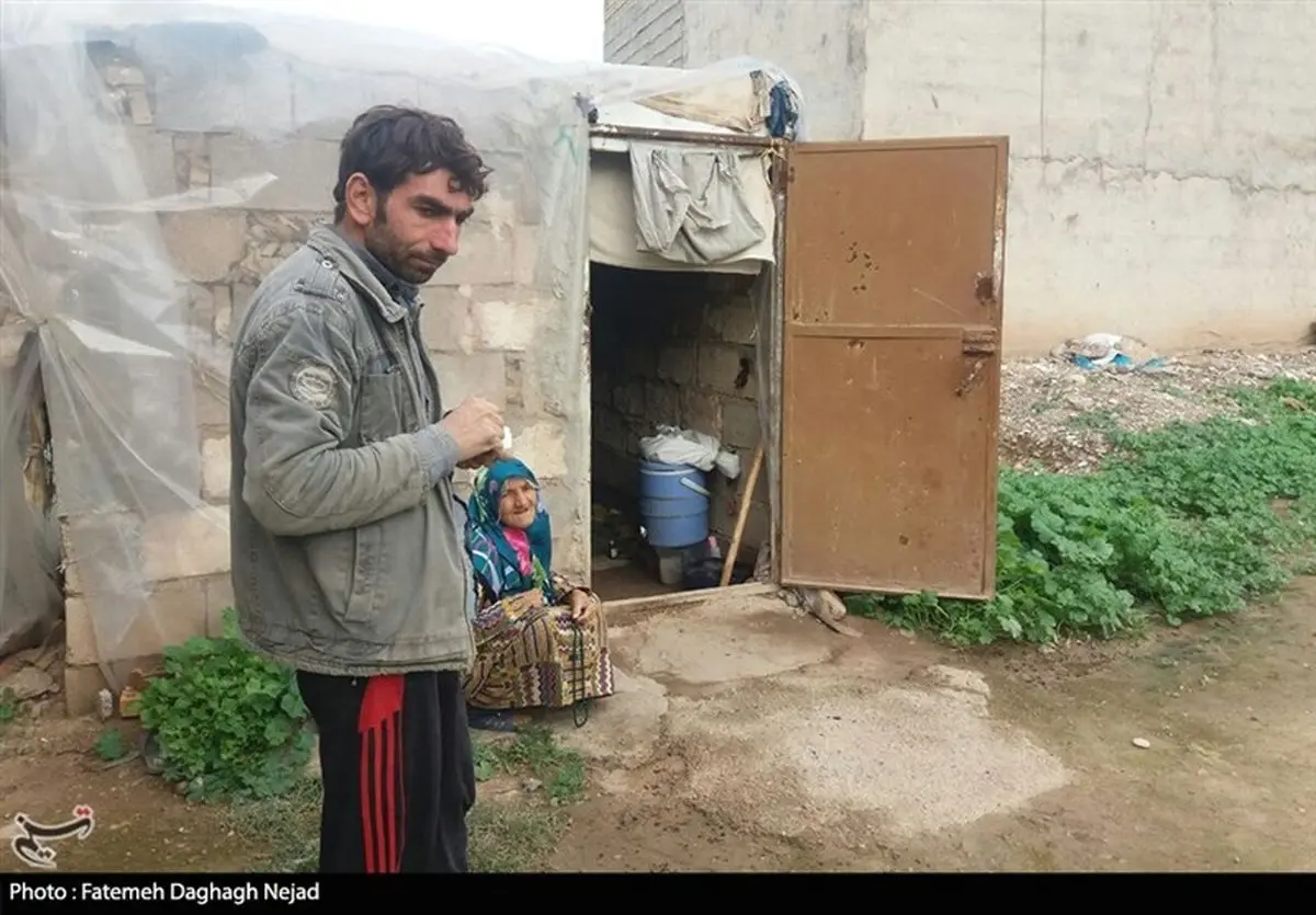 روایتی از زندگی مادر و پسر دزفولی در فرسنگ‌ها زیرخط فقر‌+ تصاویر