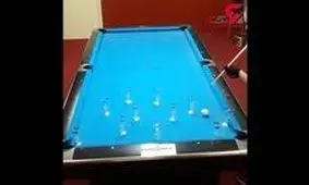 مهارت فوق‌العاده‌ی این مرد در بیلیارد را ببینید+فیلم