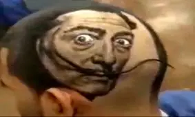 وقتی آرایشگرت نقاش هم باشه !