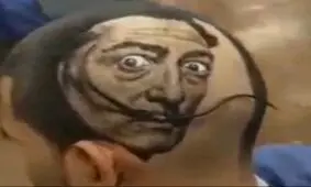 وقتی آرایشگرت نقاش هم باشه !