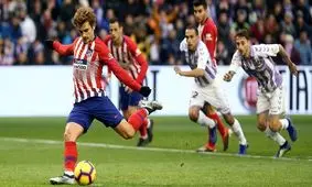 گلزنی گریژمان در پنجمین بازی متوالی برای اتلتیکو