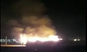 حریق در جایگاه ال-پی-جی در میدان ۷۲ قم 3 مصدوم برجای گذاشت