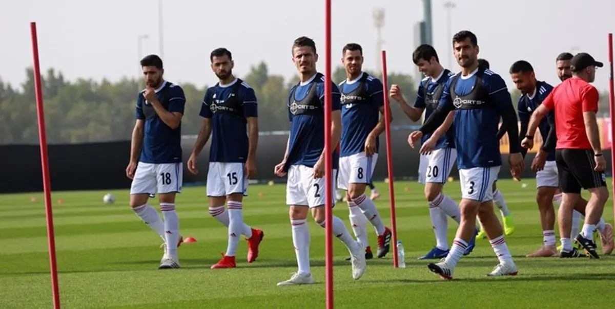 برگزاری تمرین صبحگاهی تیم ملی