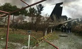نزدیکترین محل به هواپیمای سقوط کرده در کرج/فیلم