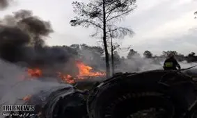 16 جنازه از محل سقوط هواپیما خارج شده است