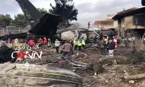 ویدیویی دیگر از حادثه سقوط هواپیمای باری