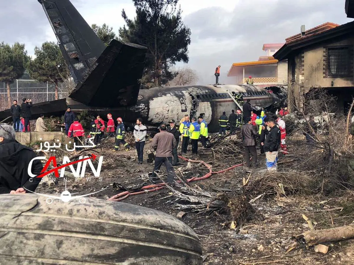 ویدیویی دیگر از حادثه سقوط هواپیمای باری