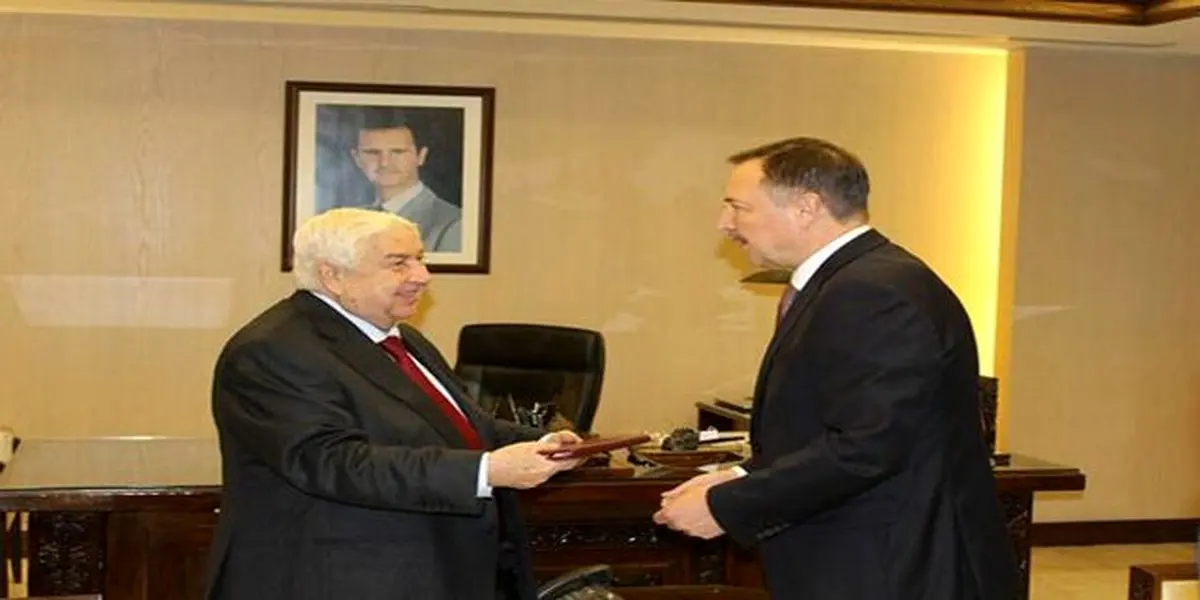 بررسی روابط استراتژیک دمشق-مسکو در دیدار ولید معلم با سفیر جدید روسیه