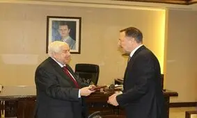 بررسی روابط استراتژیک دمشق-مسکو در دیدار ولید معلم با سفیر جدید روسیه