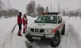 امدادرسانی به حادثه‎دیدگان برف و کولاک الیگودرز