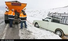برف راه ارتباطی ۱۰۰ روستای کهگیلویه و بویراحمد را مسدود کرد