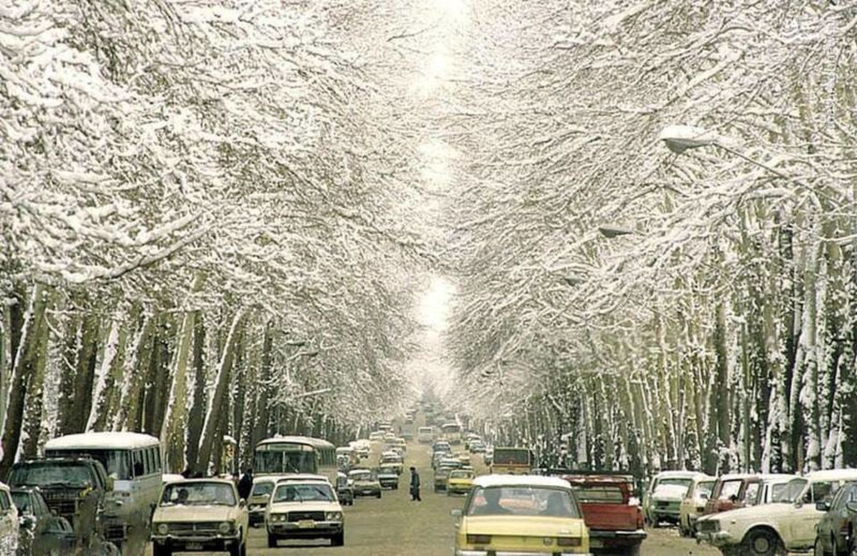 عکس نوستالژی از خیابان ولیعصر تهران