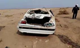 خودروی حامل دانش آموزان قلعه گنج کرمان واژگون شد