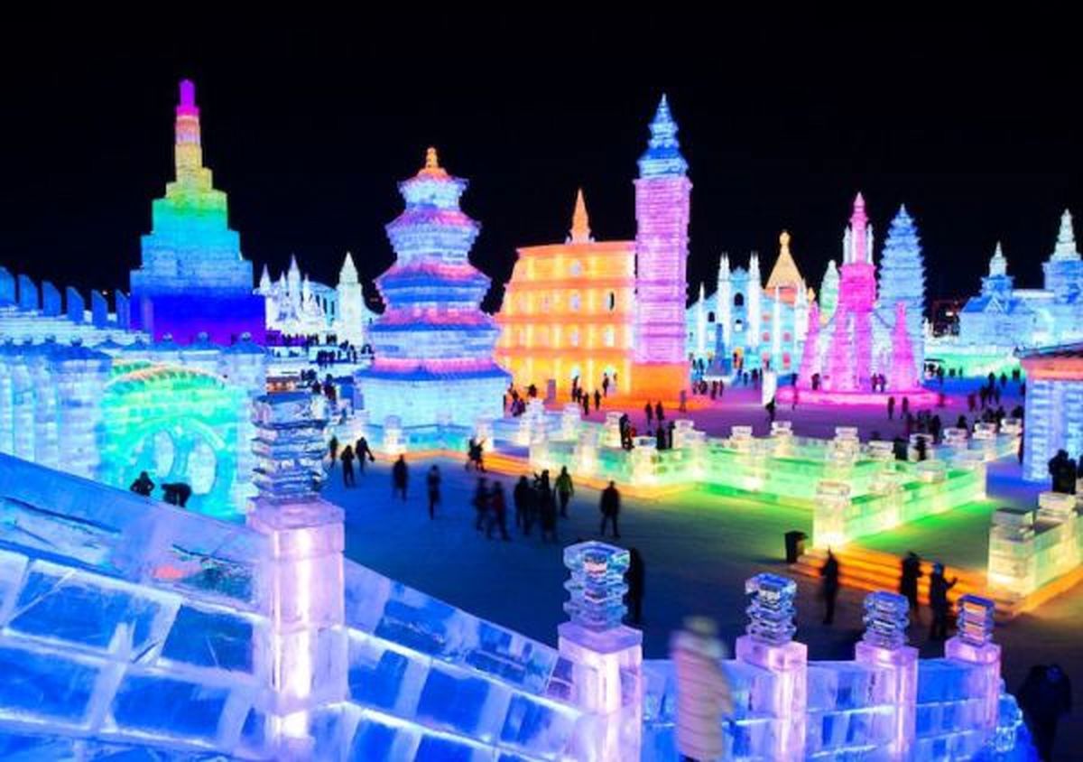 گزارش تصویری؛ جشنواره برف و یخ هاربین 2019 چین