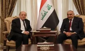 حضور وزیر خارجه فرانسه در نجف اشرف و ادعای جالب وی+ عکس