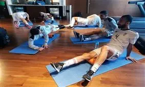 ریکاوری بازیکنان اصلی ایران در سالن بدنسازی