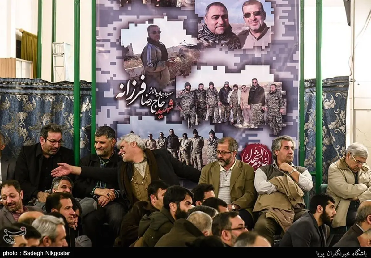 مراسم اولین سالگرد شهید مدافع حرم«رضا فرزانه» برگزار شد