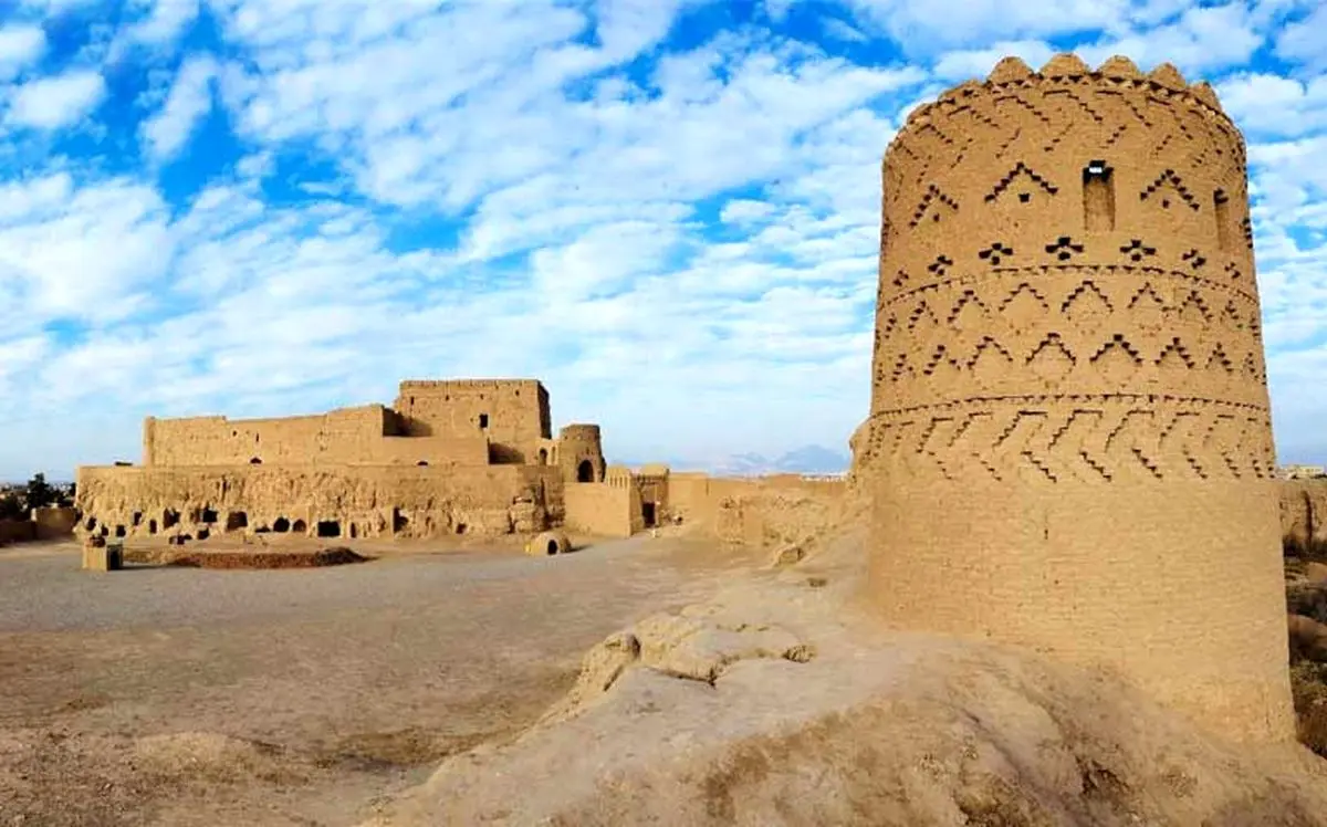 نمایی بسیار زیبا از نارین قلعه میبد