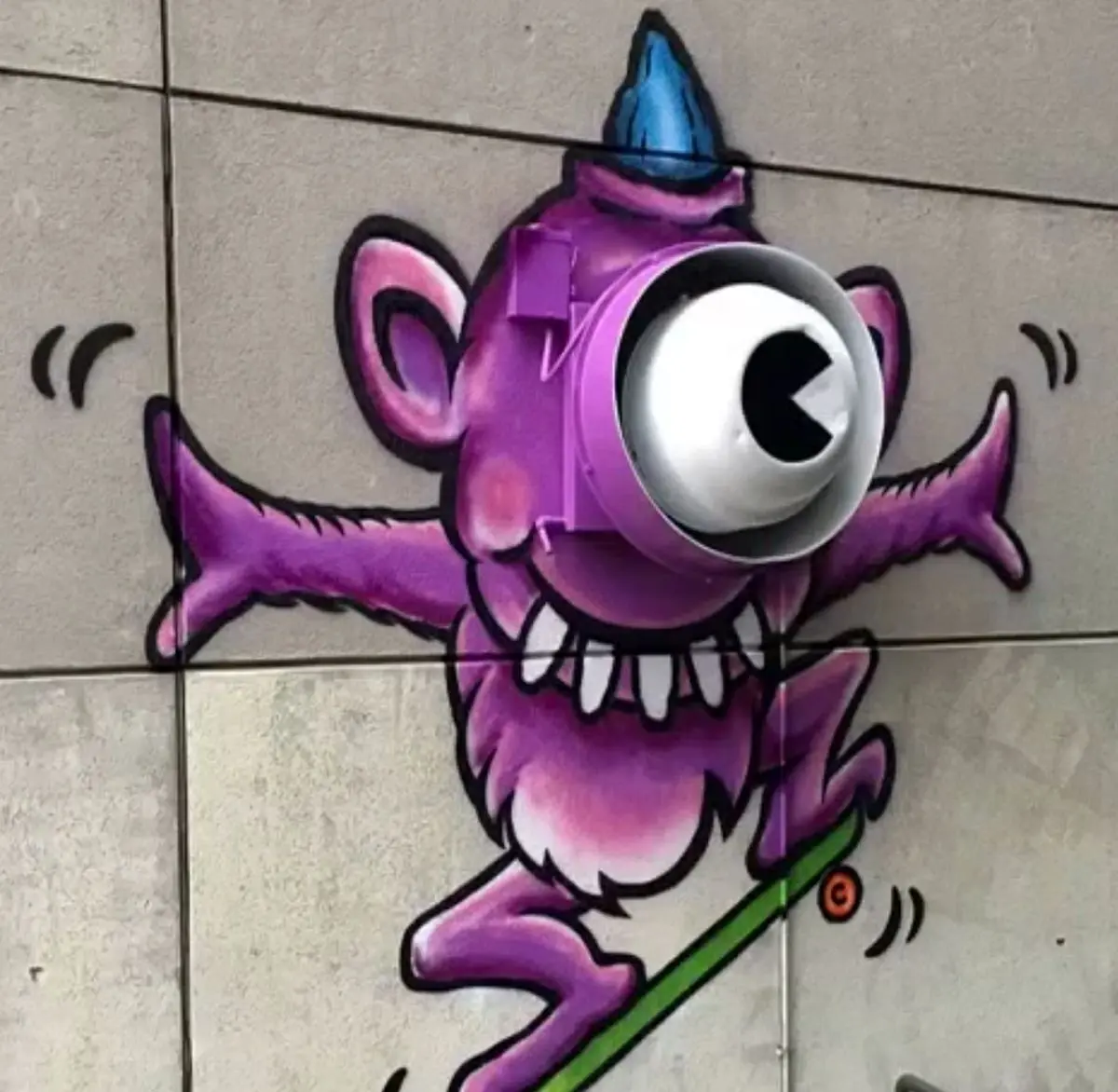 نمای یک خیابان قبل و بعد از نقاشی های خلاقانه و زیبا