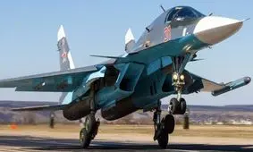 برخورد دو جنگنده سوخو-34 روسیه در آسمان