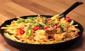 سیب زمینی با مرغ ی غذای خیلی خوشمزه