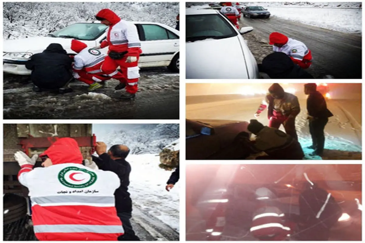 امدادرسانی به ۱۴۲ خودروی گرفتار برف در محورهای استان کرمانشاه