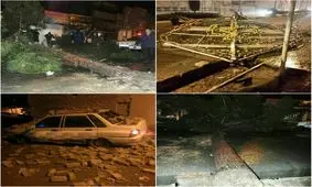 طوفان برق 5 هزار مشترک کاشمری را قطع کرد